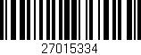Código de barras (EAN, GTIN, SKU, ISBN): '27015334'