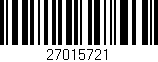 Código de barras (EAN, GTIN, SKU, ISBN): '27015721'