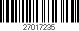 Código de barras (EAN, GTIN, SKU, ISBN): '27017235'