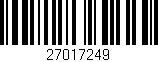 Código de barras (EAN, GTIN, SKU, ISBN): '27017249'