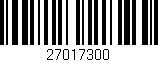 Código de barras (EAN, GTIN, SKU, ISBN): '27017300'