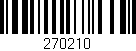 Código de barras (EAN, GTIN, SKU, ISBN): '270210'
