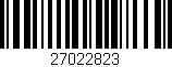 Código de barras (EAN, GTIN, SKU, ISBN): '27022823'