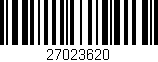 Código de barras (EAN, GTIN, SKU, ISBN): '27023620'