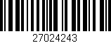 Código de barras (EAN, GTIN, SKU, ISBN): '27024243'