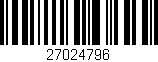 Código de barras (EAN, GTIN, SKU, ISBN): '27024796'