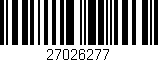 Código de barras (EAN, GTIN, SKU, ISBN): '27026277'