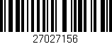 Código de barras (EAN, GTIN, SKU, ISBN): '27027156'