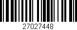 Código de barras (EAN, GTIN, SKU, ISBN): '27027448'