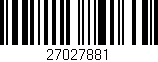 Código de barras (EAN, GTIN, SKU, ISBN): '27027881'