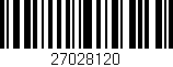 Código de barras (EAN, GTIN, SKU, ISBN): '27028120'