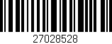 Código de barras (EAN, GTIN, SKU, ISBN): '27028528'