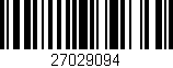 Código de barras (EAN, GTIN, SKU, ISBN): '27029094'