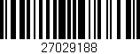 Código de barras (EAN, GTIN, SKU, ISBN): '27029188'