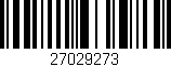 Código de barras (EAN, GTIN, SKU, ISBN): '27029273'