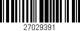 Código de barras (EAN, GTIN, SKU, ISBN): '27029391'