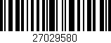 Código de barras (EAN, GTIN, SKU, ISBN): '27029580'