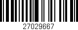 Código de barras (EAN, GTIN, SKU, ISBN): '27029667'