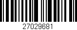 Código de barras (EAN, GTIN, SKU, ISBN): '27029681'