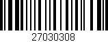 Código de barras (EAN, GTIN, SKU, ISBN): '27030308'