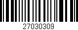 Código de barras (EAN, GTIN, SKU, ISBN): '27030309'