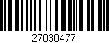 Código de barras (EAN, GTIN, SKU, ISBN): '27030477'