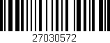 Código de barras (EAN, GTIN, SKU, ISBN): '27030572'
