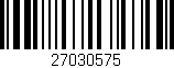 Código de barras (EAN, GTIN, SKU, ISBN): '27030575'