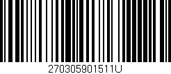 Código de barras (EAN, GTIN, SKU, ISBN): '270305901511U'
