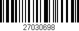 Código de barras (EAN, GTIN, SKU, ISBN): '27030698'
