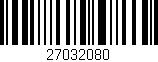 Código de barras (EAN, GTIN, SKU, ISBN): '27032080'