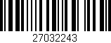 Código de barras (EAN, GTIN, SKU, ISBN): '27032243'
