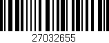 Código de barras (EAN, GTIN, SKU, ISBN): '27032655'