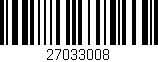 Código de barras (EAN, GTIN, SKU, ISBN): '27033008'
