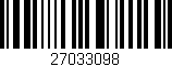 Código de barras (EAN, GTIN, SKU, ISBN): '27033098'