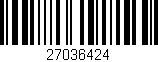 Código de barras (EAN, GTIN, SKU, ISBN): '27036424'