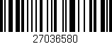 Código de barras (EAN, GTIN, SKU, ISBN): '27036580'