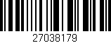 Código de barras (EAN, GTIN, SKU, ISBN): '27038179'