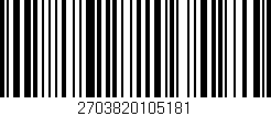 Código de barras (EAN, GTIN, SKU, ISBN): '2703820105181'
