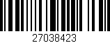 Código de barras (EAN, GTIN, SKU, ISBN): '27038423'