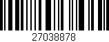 Código de barras (EAN, GTIN, SKU, ISBN): '27038878'