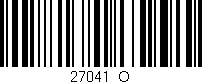 Código de barras (EAN, GTIN, SKU, ISBN): '27041_O'