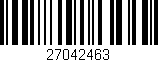 Código de barras (EAN, GTIN, SKU, ISBN): '27042463'