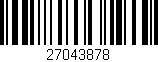 Código de barras (EAN, GTIN, SKU, ISBN): '27043878'