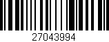 Código de barras (EAN, GTIN, SKU, ISBN): '27043994'