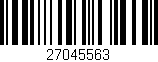 Código de barras (EAN, GTIN, SKU, ISBN): '27045563'