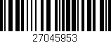 Código de barras (EAN, GTIN, SKU, ISBN): '27045953'