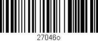 Código de barras (EAN, GTIN, SKU, ISBN): '27046o'