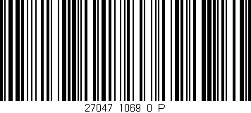 Código de barras (EAN, GTIN, SKU, ISBN): '27047_1069_0_P'