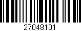 Código de barras (EAN, GTIN, SKU, ISBN): '27048101'